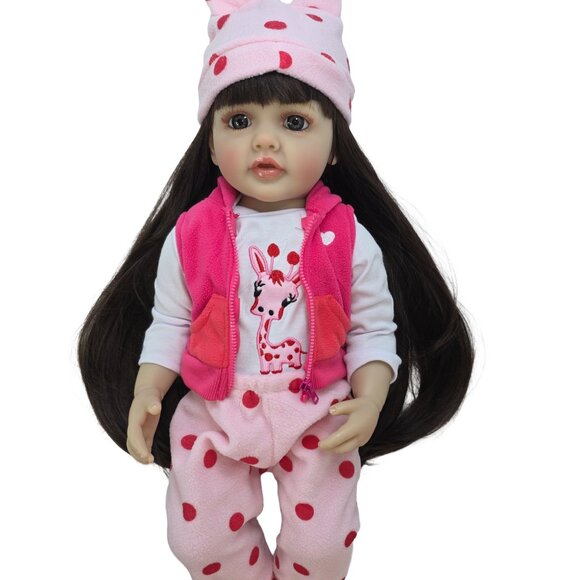 55 cm Babylistic Soft Silicone Vinyl Talking Reborn Doll very realistic - Picture 1 of 9